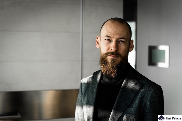 a beard is a great way to mask your baldness when you get a haircut before hair transplant