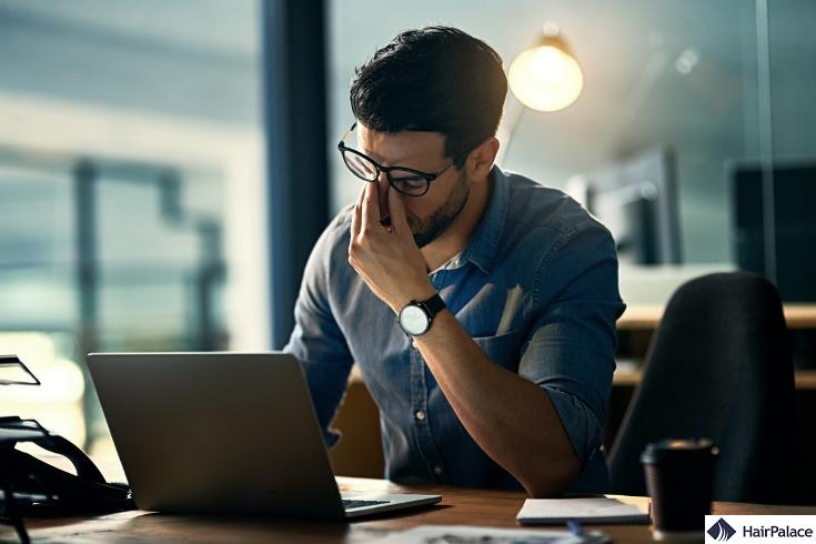 stress hair loss in men