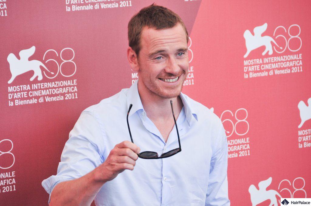 Michael Fassbender has a mature hairline