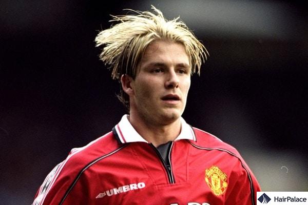 David Beckham iconic 90s hairstyle