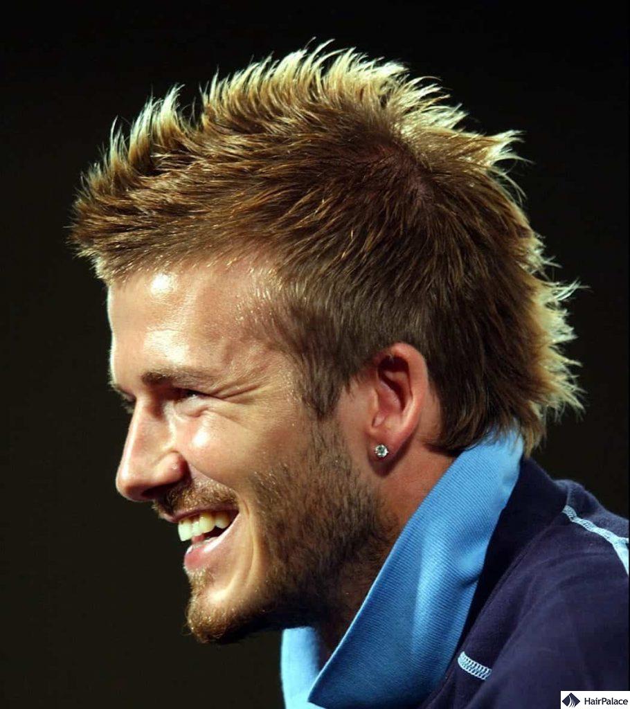 David Beckham famous faux hawk 2005