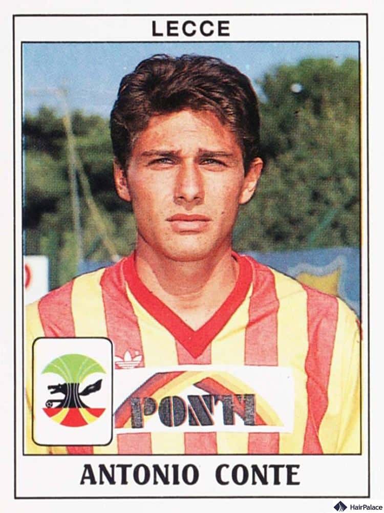 Antonio Conte had thick hair when he debuted for Lecce