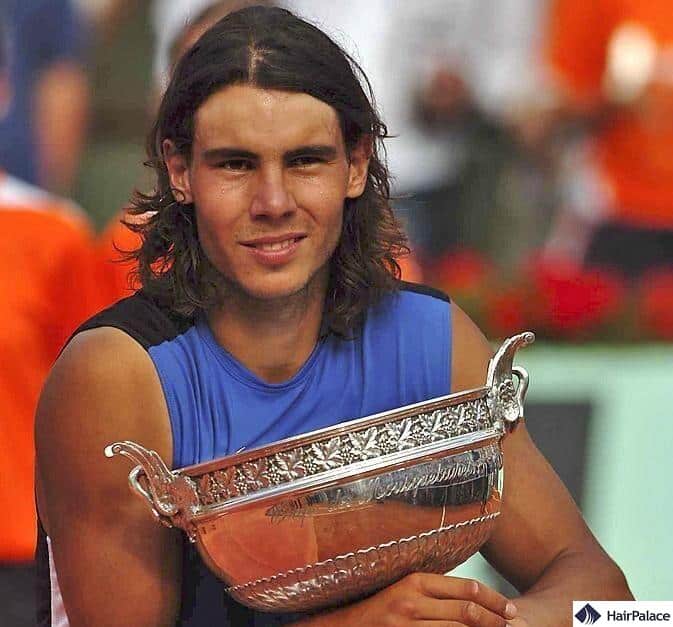 Rafael Nadal had luscious hair in his early career