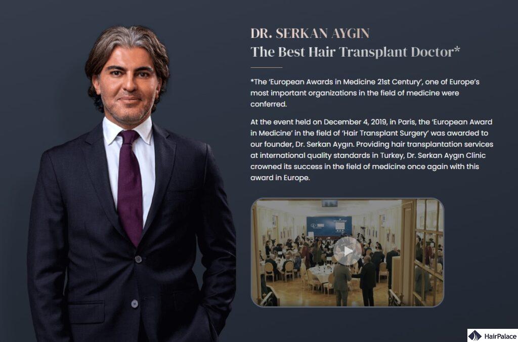 dr serkan aygin best hair transplant clinic turkey