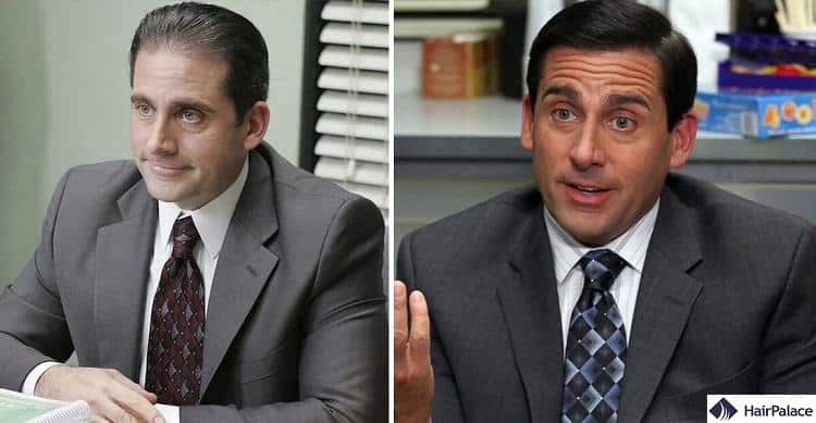 steve carell before and after hair treatment