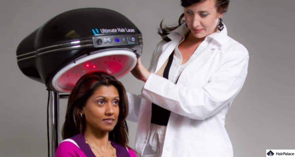 laser therapy is an alternative for a hair transplant for women