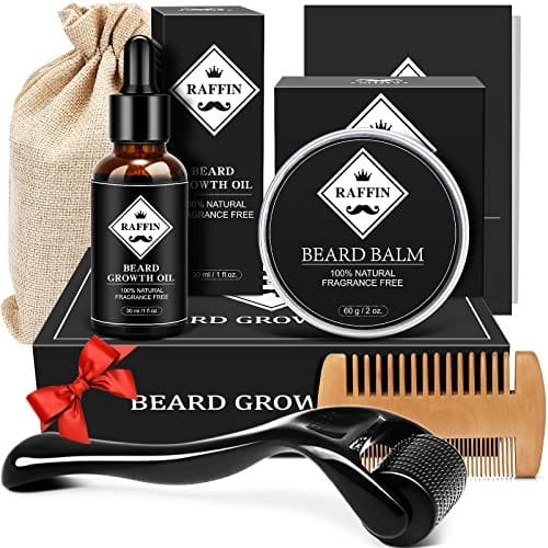 Raffin Beard Growth Oil Serum Kit for increased hair growth