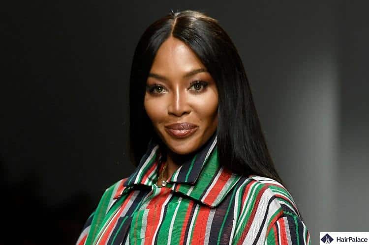 naomi campbell suffers from stress related hair loss