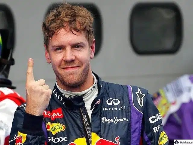 Sebastian Vettel showed no signs of hair loss at the start of his career