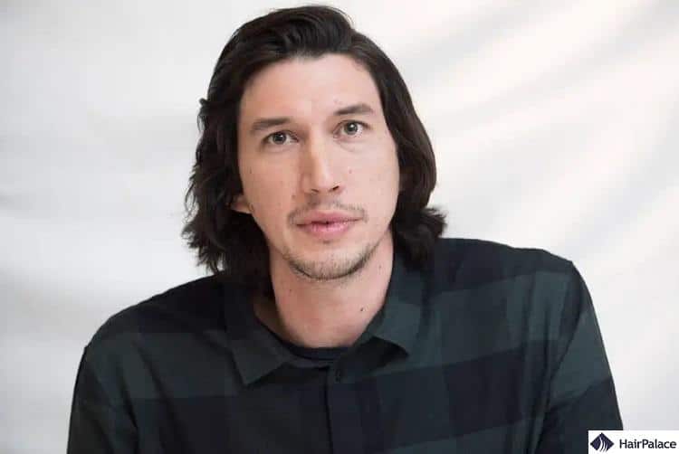 Adam Driver, the star of the last Star Wars movie is renowned for his long hair