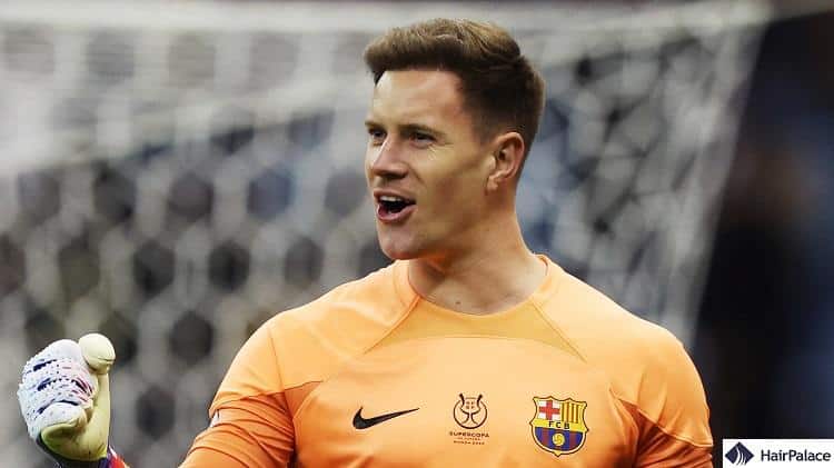 Ter Stegen's hair looks better than ever after his hair transplant