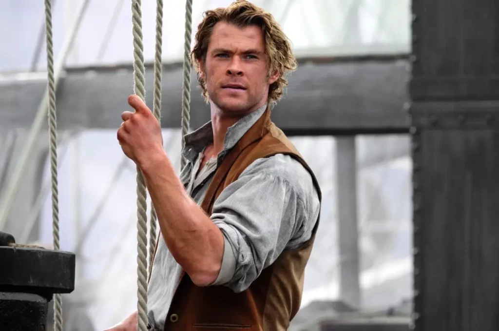chris hemsworth hair was thick and luscious in the movie the heart of the sea
