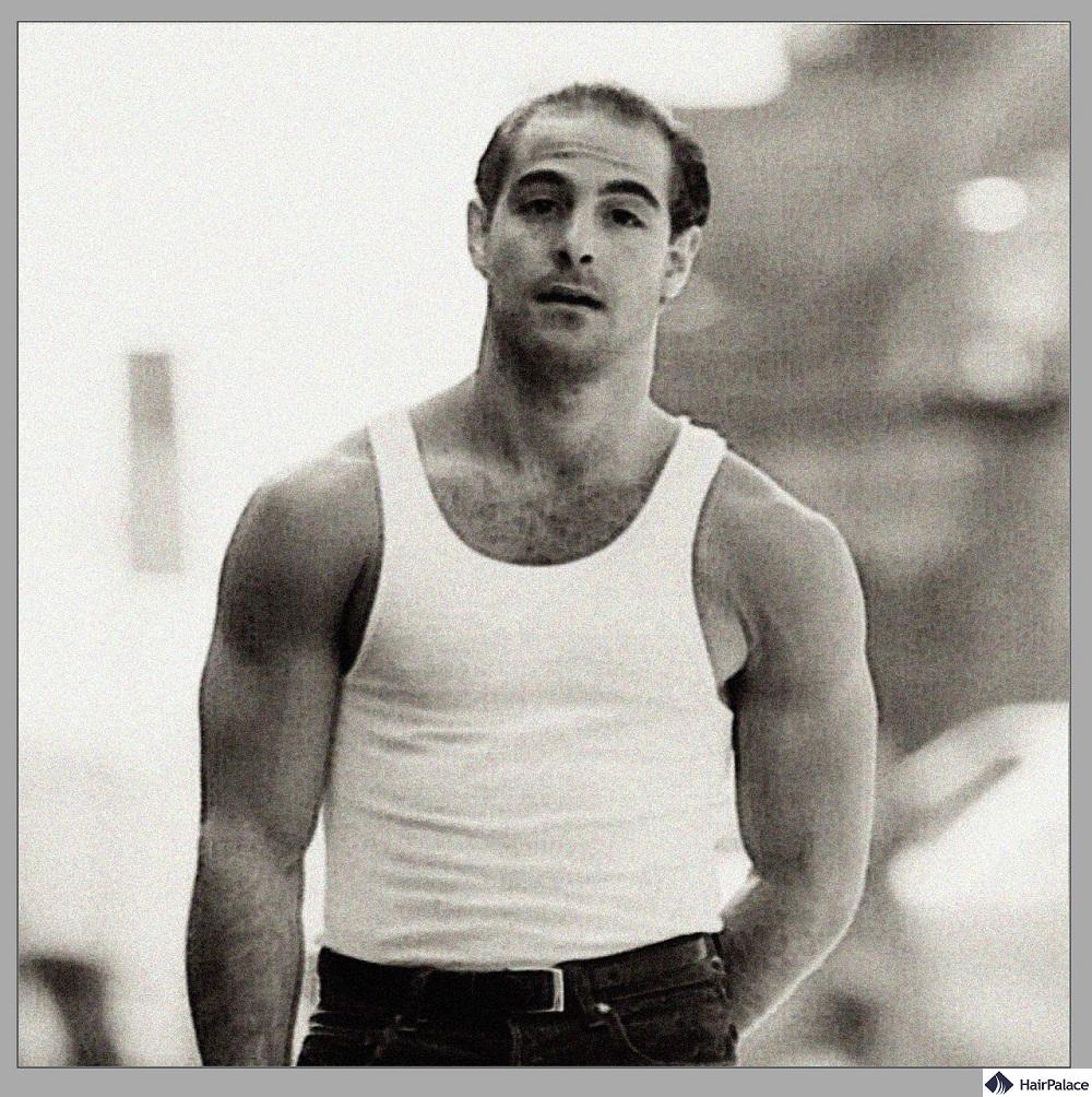 stanley tucci startedbalding at a young age