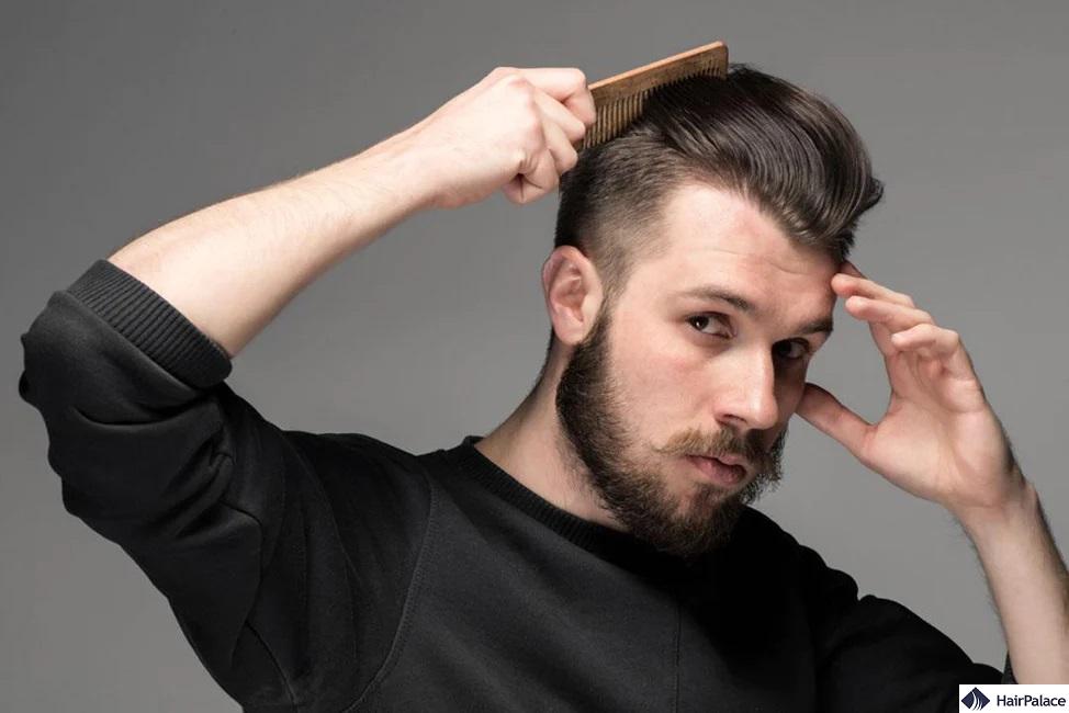 man bun hair loss can be resolved with styling practices