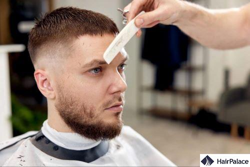 crew cut for receding hairline