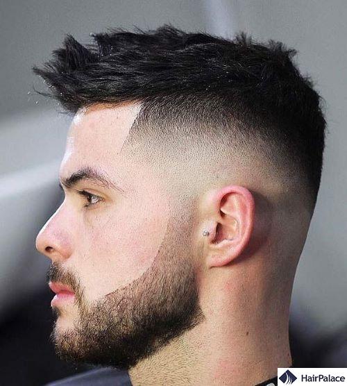 skin fade with textured top