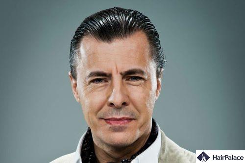 slicked back hair for thinning hair